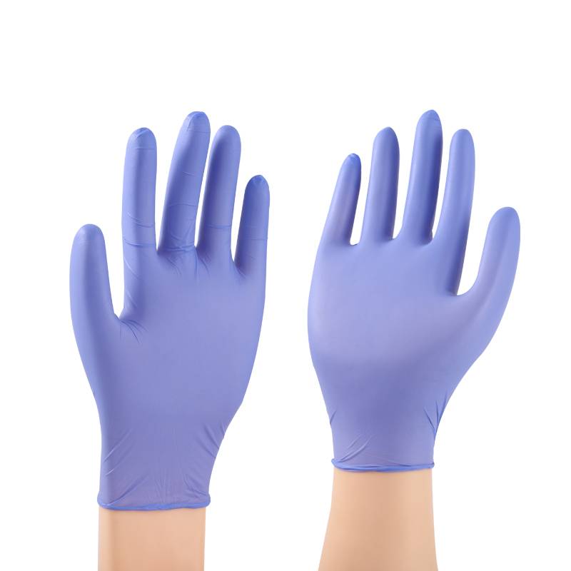 Factory Supply Plastic Pe Rubber Disposable Vinyl Nitrile Blend Gloves